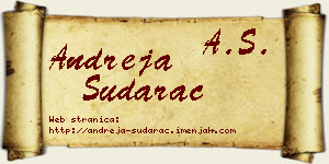Andreja Sudarac vizit kartica